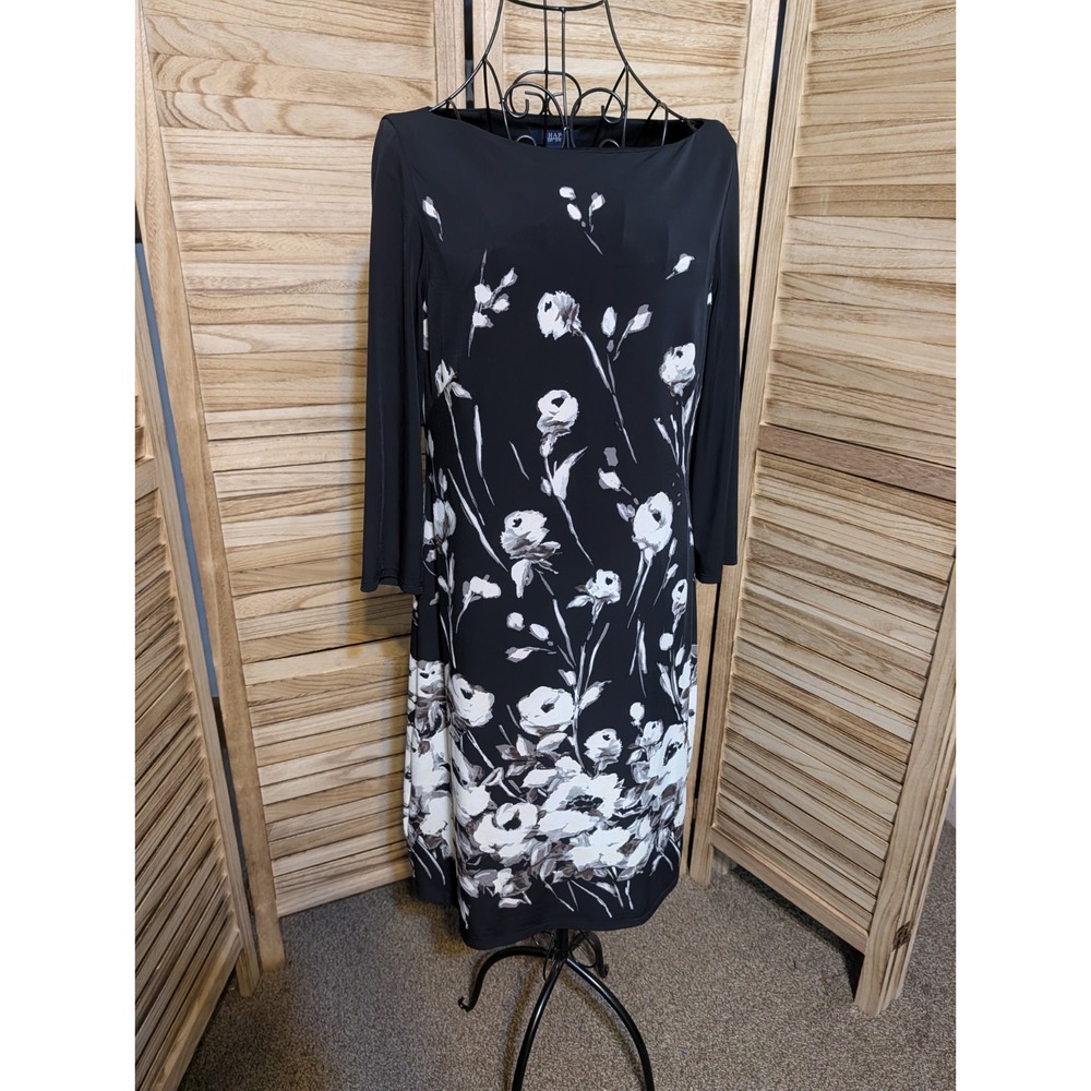 Chaps women's business causal pull over floral dress size M